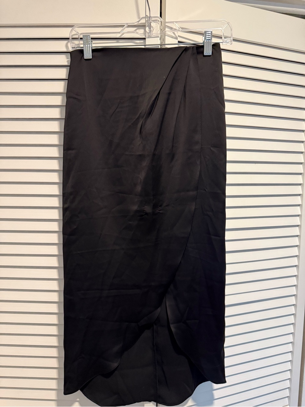 Urban Outfitters Black Wrap-Front Maxi Skirt